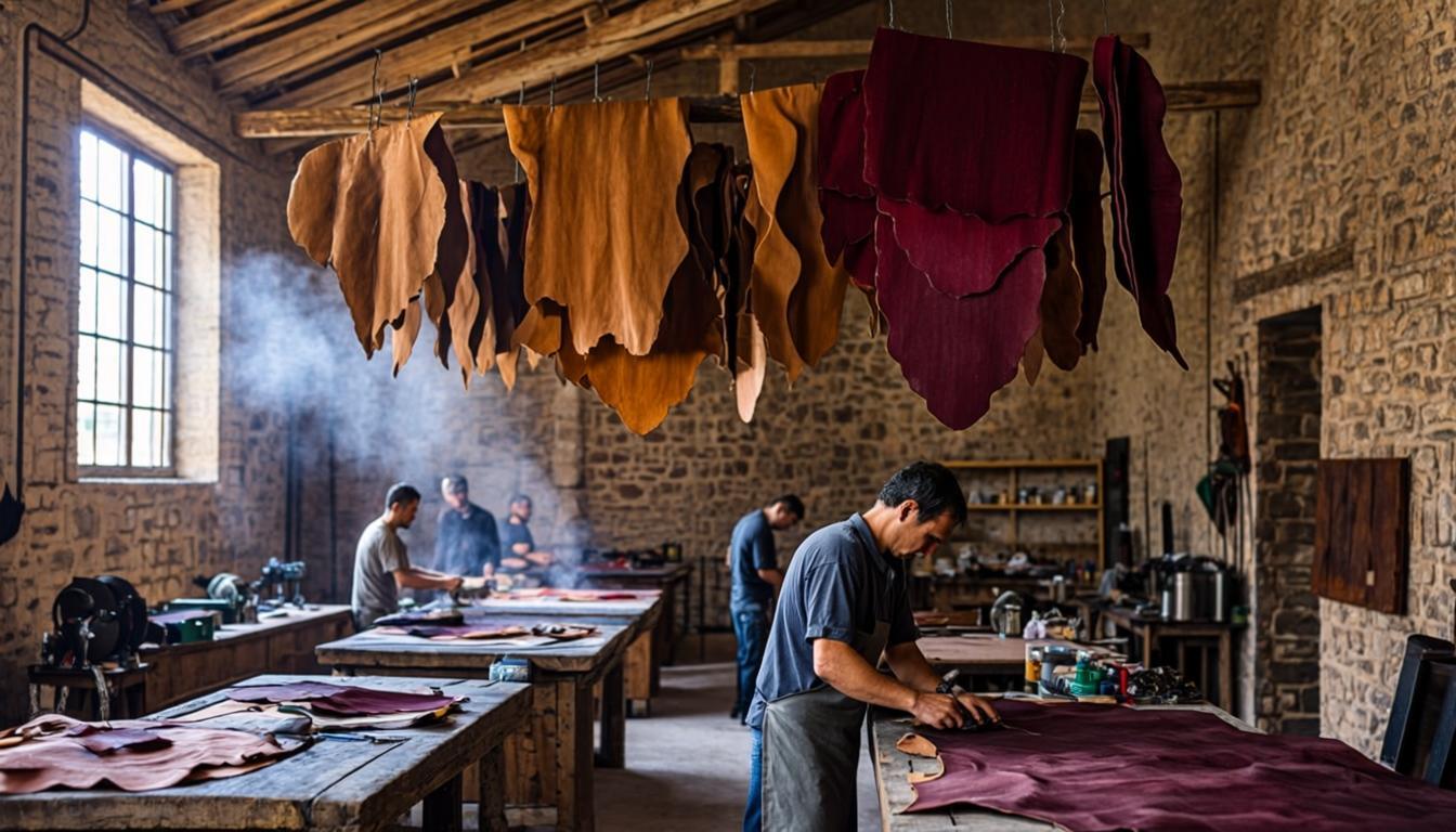 Visite à la tannerie Toscanella, en Toscane