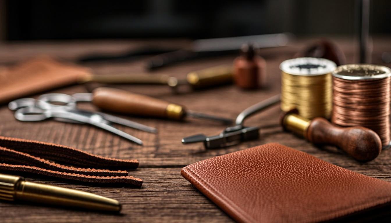 Outils de cordonnerie et de maroquinerie vintage