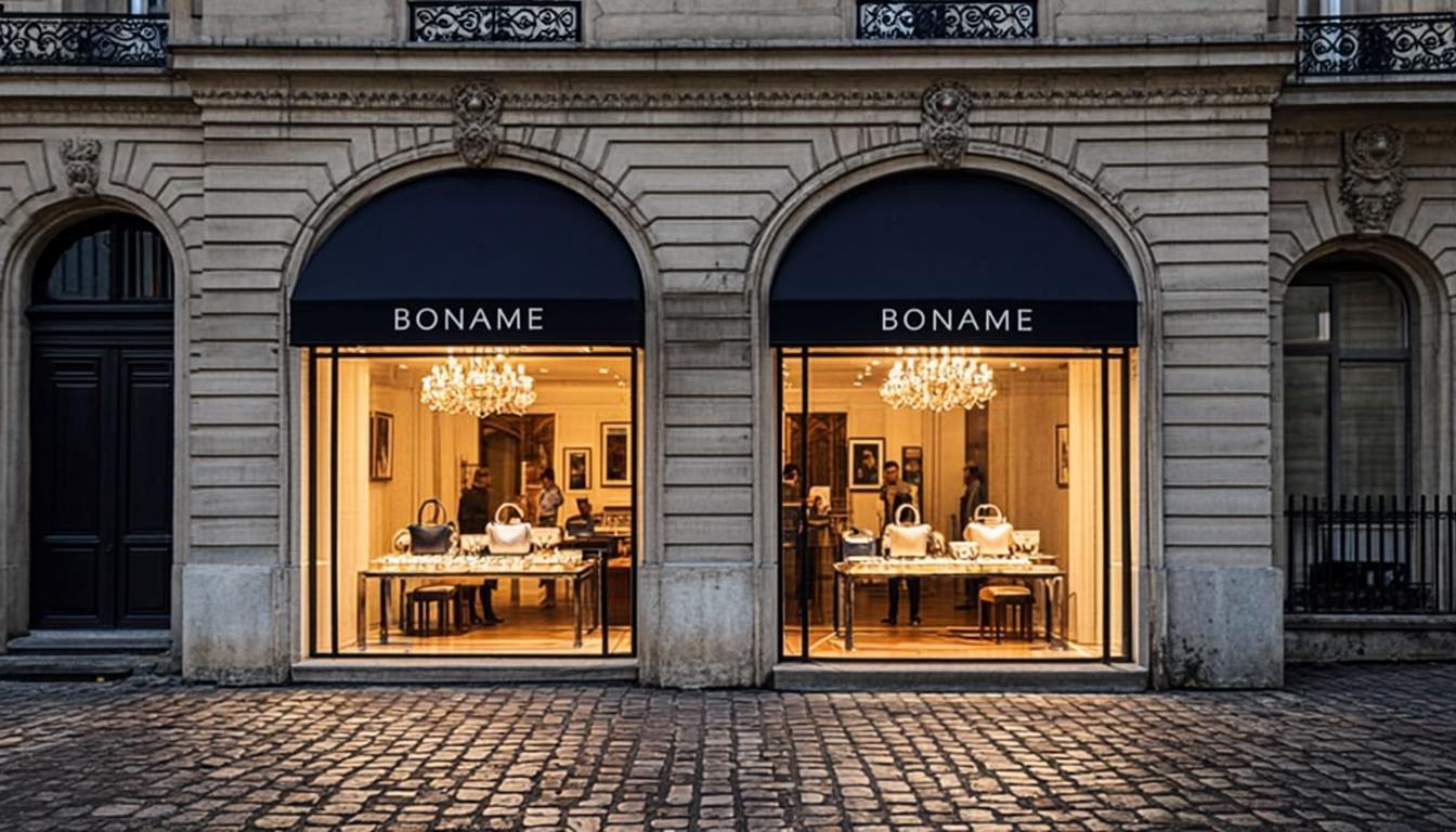 Devanture de la boutique Mercedes Style Cuir, Passage Abel Leblanc à Paris