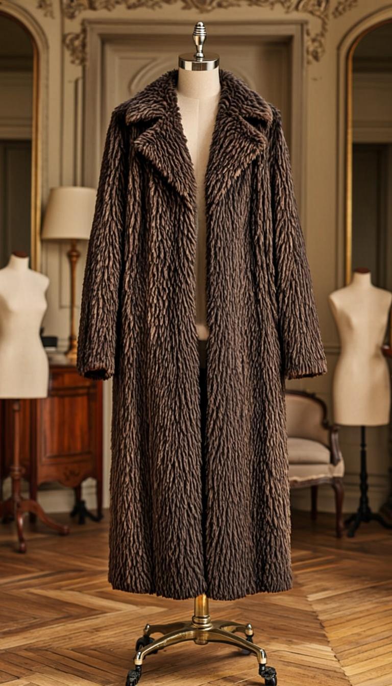 Manteau Fourrure Sable